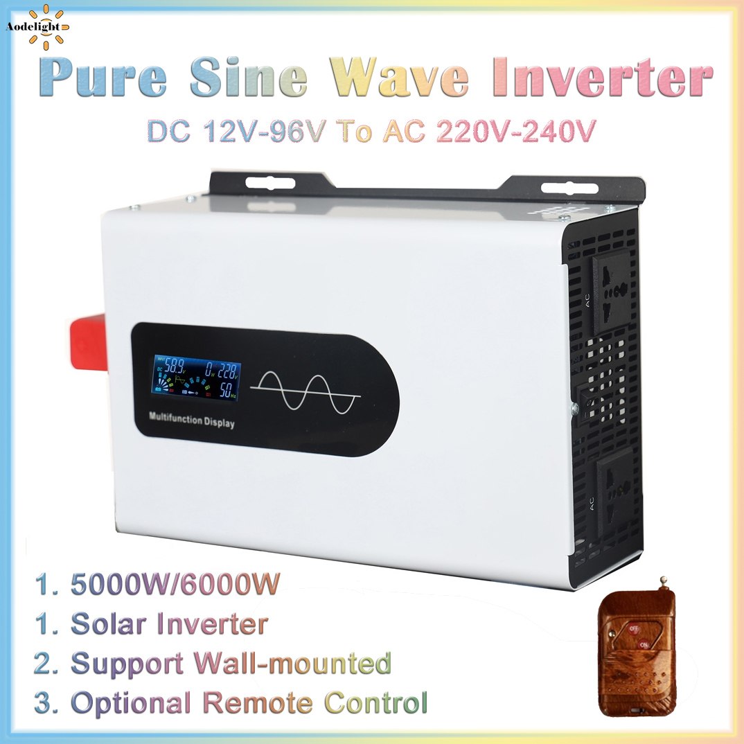 Pure Sine Wave Inverter 5000W 48V 220V - Инвертор немодулированного синусоидального сигнала, 12 В,